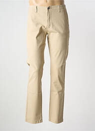 Pantalon slim închidere cu fermoar sub clapetă cu nasturi bej JOST homme