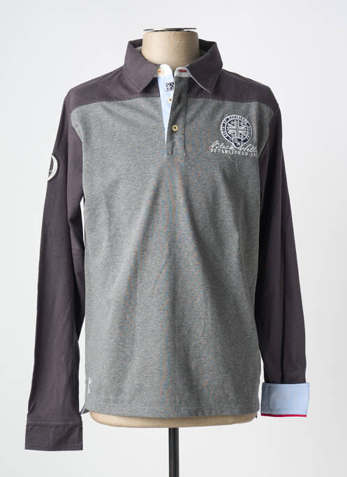 Polo gri BLACK WELLIS bărbat