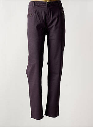 Pantalon slim țesătură acoperită mărime normală violet MERI & ESCA femeie