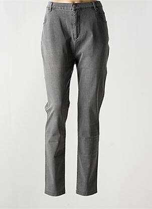 Pantalon slim elasticitate mărime normală gri MARBLE femeie