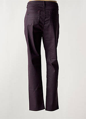 Pantalon slim țesătură acoperită mărime normală violet MERI & ESCA femeie