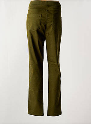 Pantalon slim talie elastică mărime normală verde CONCEPT K femeie