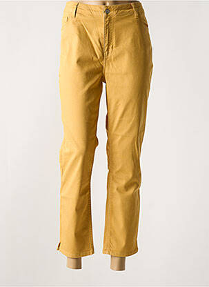 Pantalon 7/8 elasticitate mărime normală galben CONCEPT K femeie