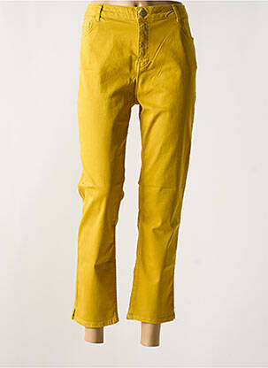 Pantalon 7/8 elasticitate mărime normală galben CONCEPT K femeie
