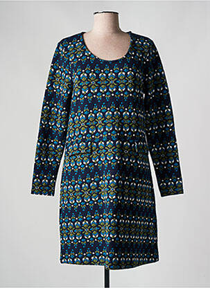 Rochie midi mâneci lungi mâneci lungi albastru PRINCESSE NOMADE femeie