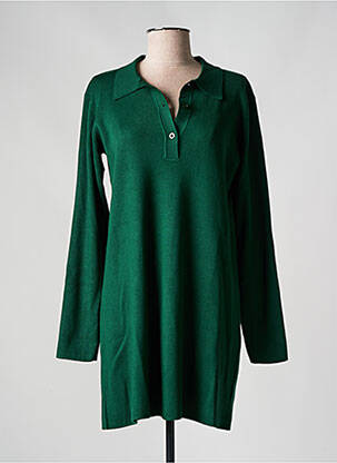 Rochie pulover elasticitate mâneci lungi verde COMPAÑIA FANTASTICA femeie