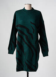 Rochie pulover țesătură melanj mâneci lungi verde LOLA ESPELETA femeie