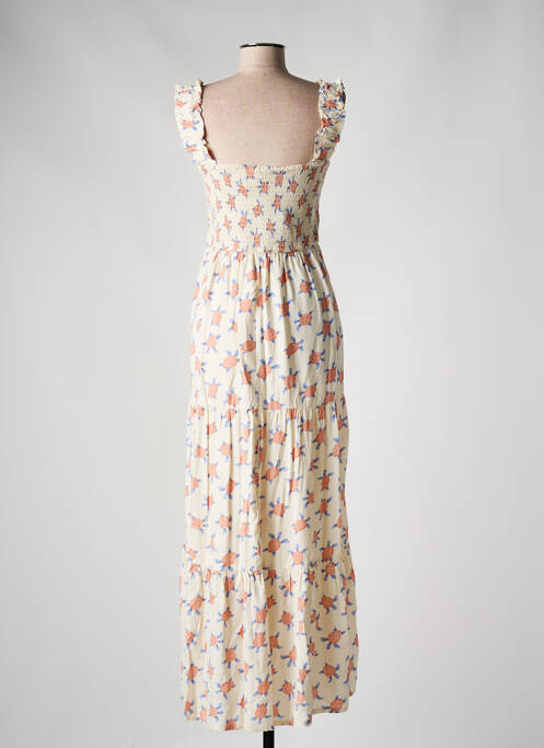 Rochie lungă imprimeu fantezie fără mâneci bej COMPAÑIA FANTASTICA femme