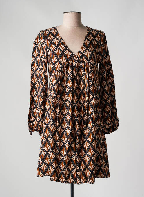 Rochie scurtă maro PRINCESSE NOMADE femeie