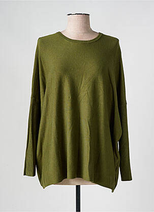 Pulover guler rotund mâneci lungi verde MASAI femeie