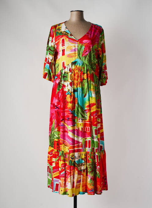 Rochie lungă roșu ORIENTIQUE NATURALLY femeie