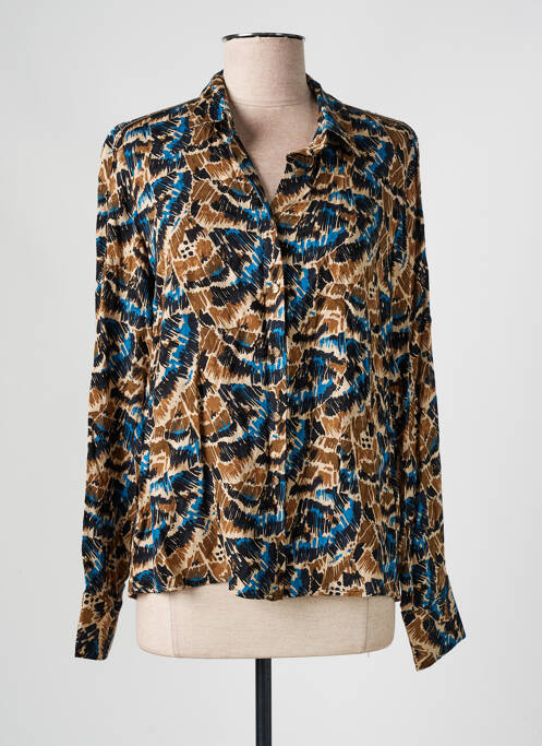 Cămașă imprimeu fantezie mâneci lungi maro LOLA ESPELETA femme