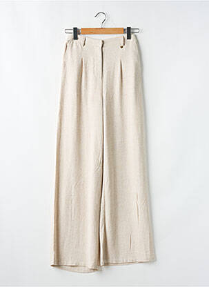 Pantalon evazat bej JULIE GUERLANDE femeie