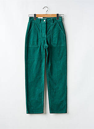 Pantalon drept elasticitate mărime normală verde C'EST BEAU LA VIE femeie