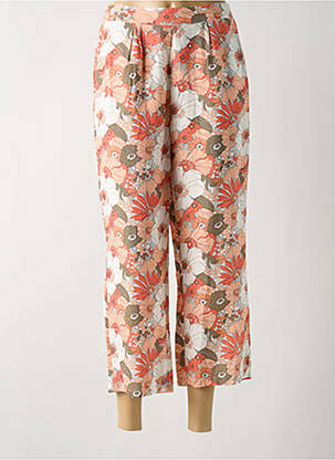 Pantalon 7/8 talie elastică portocalie C'EST BEAU LA VIE femeie