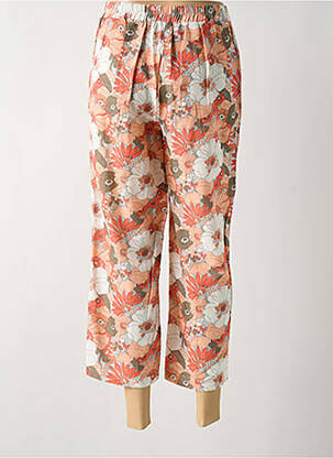 Pantalon 7/8 talie elastică portocalie C'EST BEAU LA VIE femeie