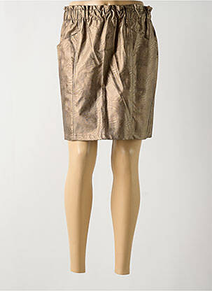 Fustă scurtă auriu LOLA ESPELETA femeie