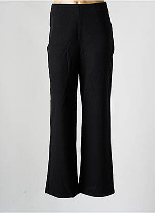 Pantalon evazat talie cu cleme talie înaltă negru TIFFOSI femeie