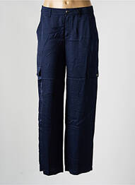 Pantalon cargo talie elastică mărime normală albastru STREET ONE femme