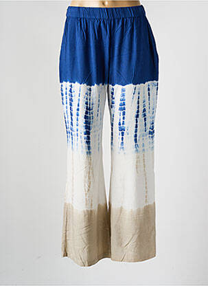 Pantalon larg albastru PINK PLANET femeie