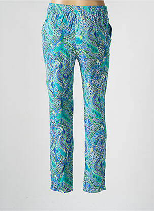 Pantalon slim buzunare albastru JULIE GUERLANDE femeie