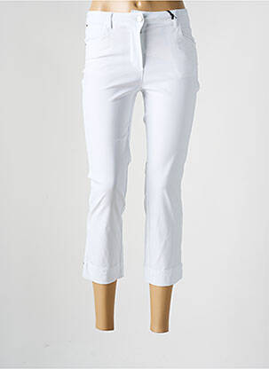 Pantalon trei sferturi alb JULIE GUERLANDE femeie