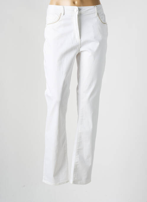 Pantalon drept alb DIANE LAURY femeie