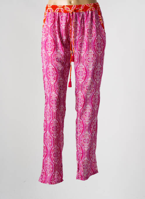 Pantalon drept roz PINK PLANET femeie