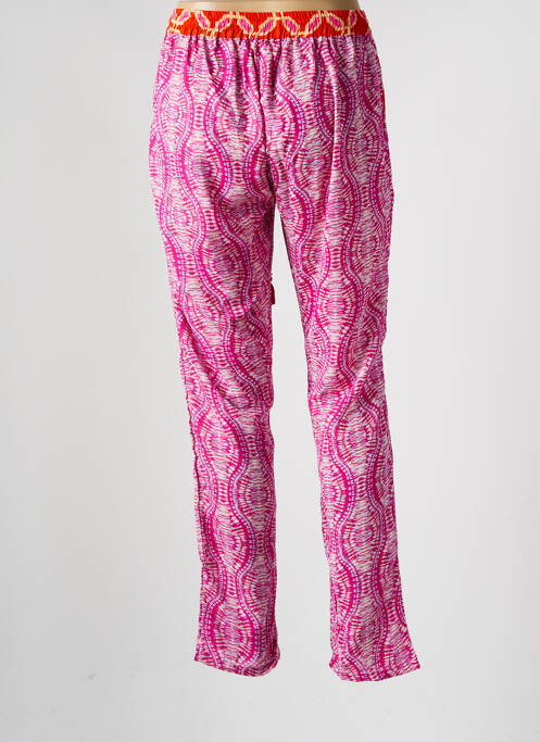 Pantalon drept roz PINK PLANET femeie