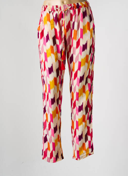 Pantalon drept roz PINK PLANET femeie
