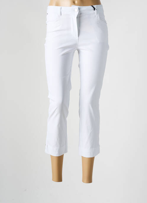 Pantalon trei sferturi alb JULIE GUERLANDE femeie