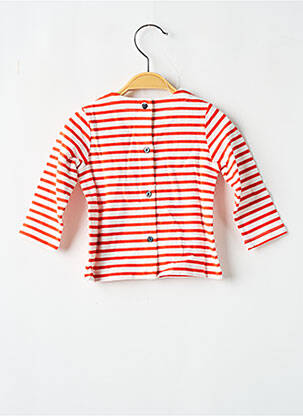 Tricou croială cambrată mâneci lungi roșu MARESE fată