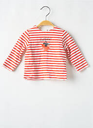 Tricou croială cambrată mâneci lungi roșu MARESE garcon