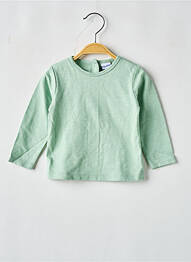 Tricou croială cambrată mâneci lungi verde P'TIT BISOU garcon