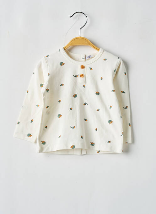 Tricou bej P'TIT BISOU băiat