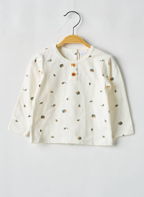 Tricou bej P'TIT BISOU băiat