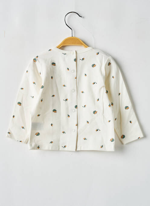 Tricou bej P'TIT BISOU băiat