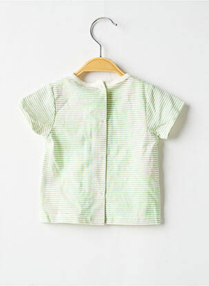 Tricou croială dreaptă mâneci scurte verde P'TIT BISOU băiat