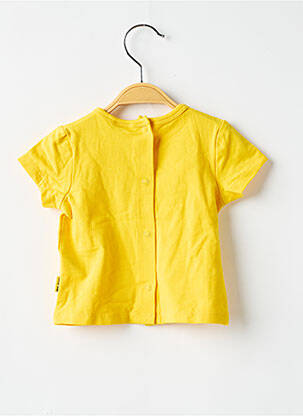 Tricou croială dreaptă mâneci scurte galben P'TIT BISOU băiat