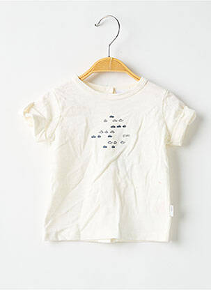 Tricou alb CÉTAMOI băiat