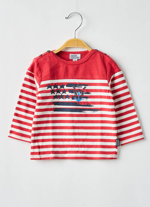 Tricou roșu NANO & NANETTE băiat
