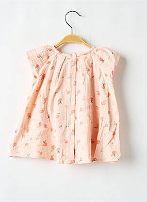 Rochie midi mâneci scurte mâneci scurte roz P'TIT BISOU fată