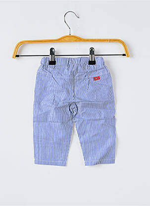 Pantalon drept buzunare talie elastică albastru P'TIT BISOU fată