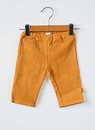 Pantalon drept croială dreaptă talie elastică galben P'TIT BISOU fată