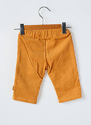 Pantalon drept croială dreaptă talie elastică galben P'TIT BISOU fată