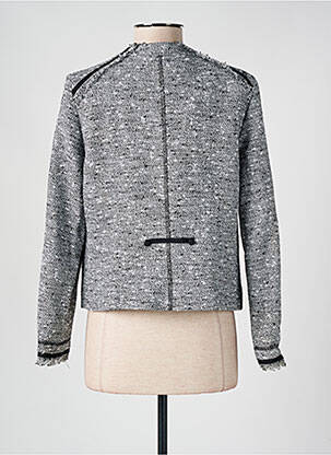 Jachete casual guler rotund negru K'TENDANCES femeie