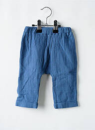 Pantalon drept croială dreaptă talie elastică albastru MARESE fille
