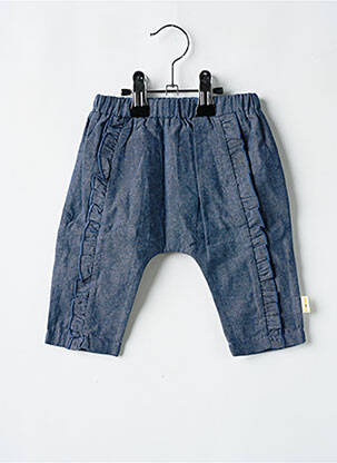 Pantalon drept albastru P'TIT BISOU fată