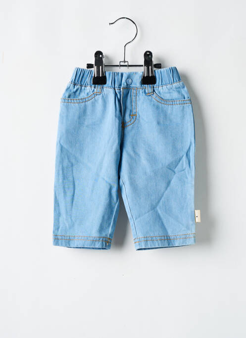 Blugi cu croială dreaptă albastru P'TIT BISOU fată