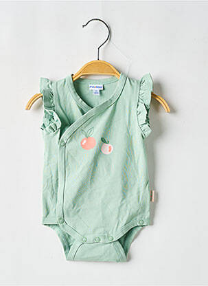 Body de lenjerie verde P'TIT BISOU fată